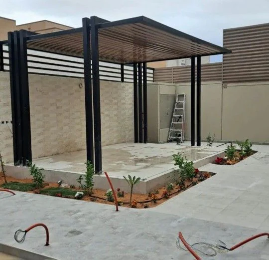 مظلات بديل خشب حدائق الرياض — تصاميم بديعة