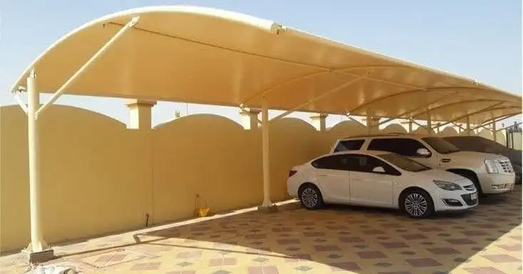 مظلات قماش شراع الرياض — تغطية مواقف متعددة