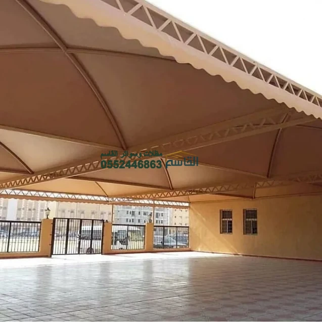 مظلات ممرات مدارس الرياض — ممرات مظللة بين المباني