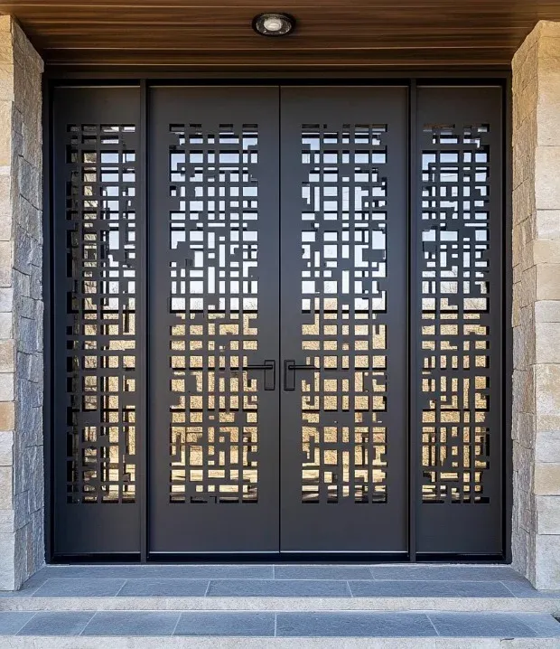 أعمال  10 أبواب أمنية حديد  0532228615