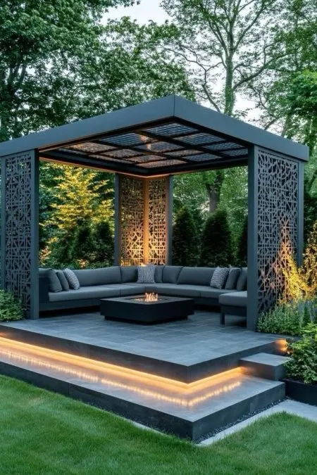 تصميم البرجولات - أشكال متعددة للحدائق بجميع الانواع والاشكال اسعار البرجولات للحدائق وغيرها من مظلات وسواتر القاسم الحديثة