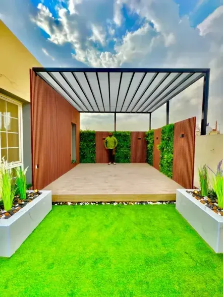 جلسات استراحات وشاليهات خشبية بالرياض 0532228615 مظلات وسواتر القاسم الحديثة