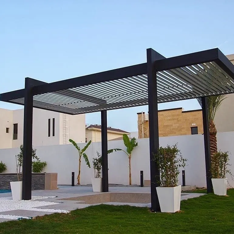 برجولات هرمية وجملون حديدية بالرياض 0532228615 مظلات وسواتر القاسم الحديثة