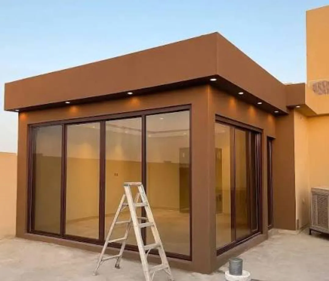 مجالس زجاجية خارجية فاخرة الرياض 0532228615 - مظلات وسواتر القاسم الحديثة - تصميم مجلس زجاجي عصري